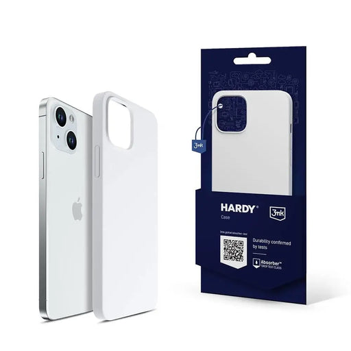 3mk Hardy Silicone MagCase for iPhone 15 - white and silver - Cell phone cases and covers<<<HurtelXML