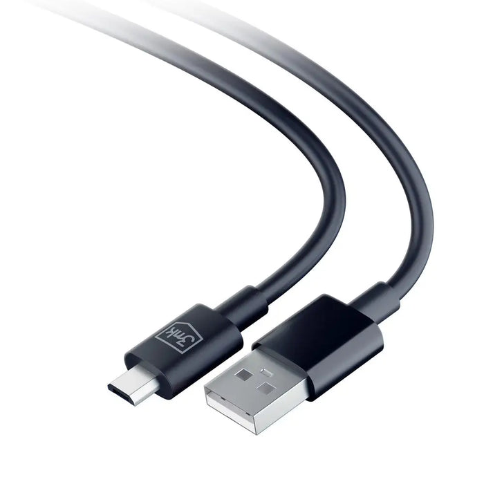 3mk Hyper Cable USB-A / micro USB 5V 2.4A 1.2m - black - *Kategoria tymczasowa<<<HurtelXML