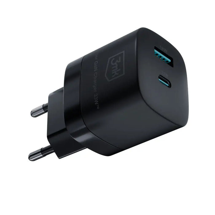 3mk Hyper Charger GaN 33W USB-C USB-A wall charger - black - *Kategoria tymczasowa<<<HurtelXML