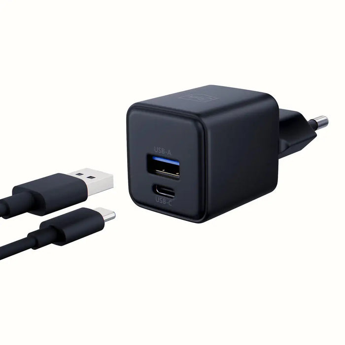 3mk Hyper GaN Charger 20W QC4+ PD PPS USB-C USB-A Wall Charger - Black - *Kategoria tymczasowa<<<HurtelXML
