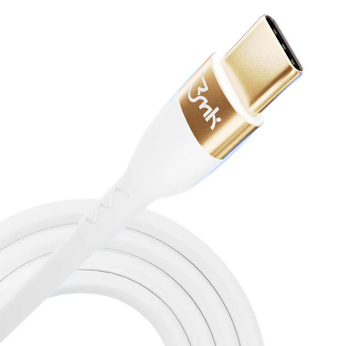 3mk Hyper Silicone Cable USB-C / USB-C 100W 2m - white - *Kategoria tymczasowa<<<HurtelXML