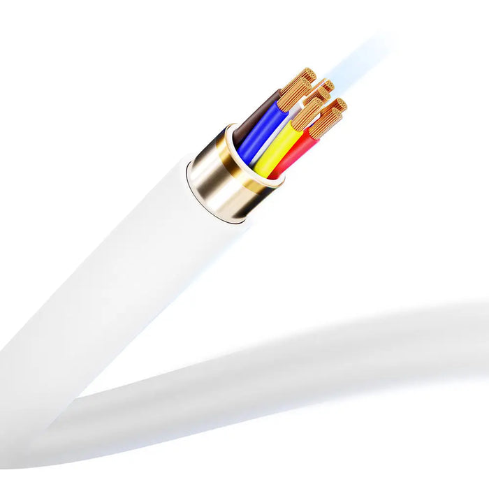 3mk Hyper Silicone Cable USB-C / USB-C 100W 2m - white - *Kategoria tymczasowa<<<HurtelXML