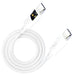3MK HyperSilicone Cable USB-C / USB-C white cable 1m 60W 3A - Cell phone tempered glass<<<HurtelXML
