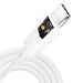 3MK HyperSilicone Cable USB-C / USB-C white cable 1m 60W 3A - Cell phone tempered glass<<<HurtelXML
