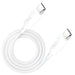3MK HyperSilicone Cable USB-C / USB-C white cable 1m 60W 3A - Cell phone tempered glass<<<HurtelXML