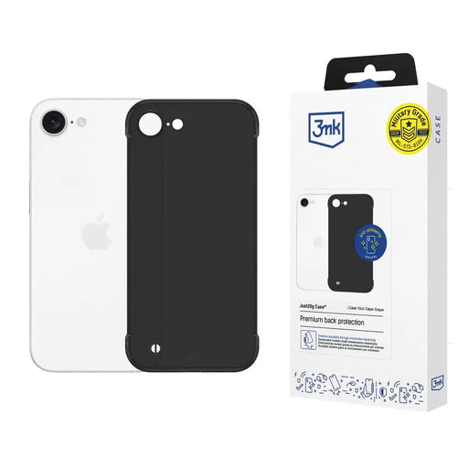 3mk Just20g Matt Case for Apple iPhone 16E - Matte Black - *Kategoria tymczasowa<<<HurtelXML