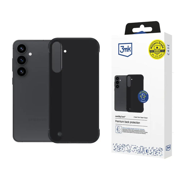 3mk Just20g Matt Case for Samsung Galaxy S25 - Matte Black - *Kategoria tymczasowa<<<HurtelXML