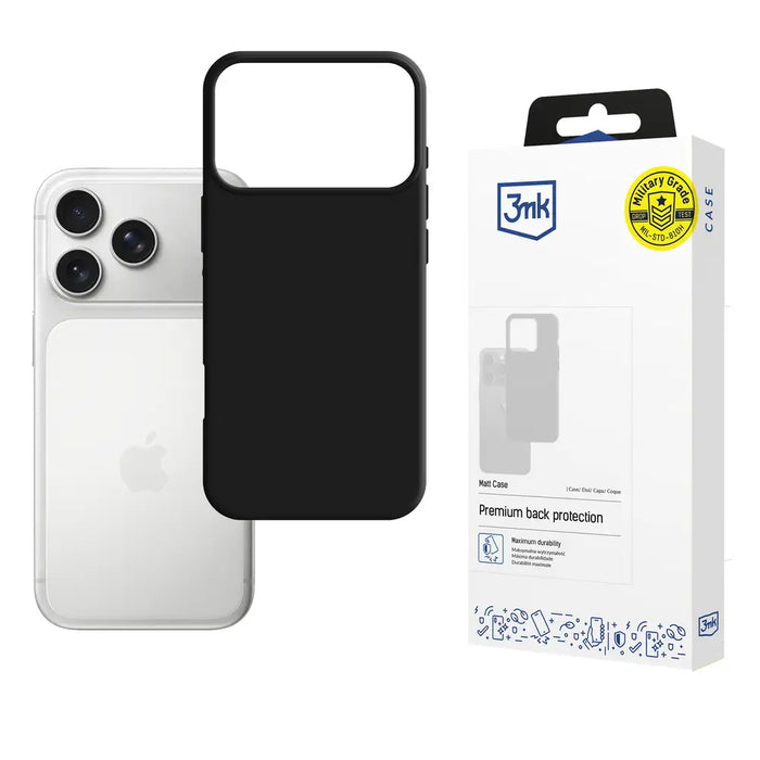 3mk Matt Case for Apple iPhone 17 Pro - Black - *Kategoria tymczasowa<<<HurtelXML