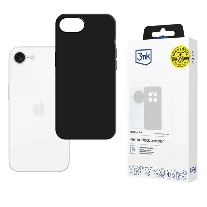 3mk Matt Case Pro for Apple iPhone 16E - Matte Black - Cell phone cases and covers<<<HurtelXML