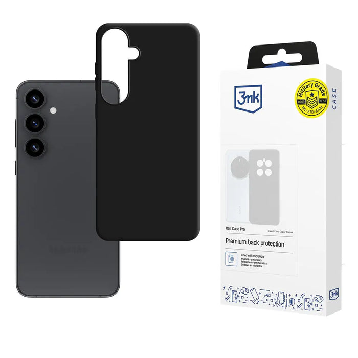 3mk Matt Case Pro for Samsung Galaxy S25 - matte black - *Kategoria tymczasowa<<<HurtelXML