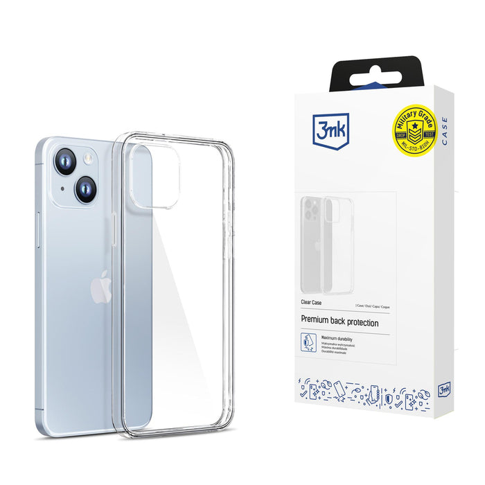 Case for iPhone 14 silicone from the 3mk Clear Case series - transparent