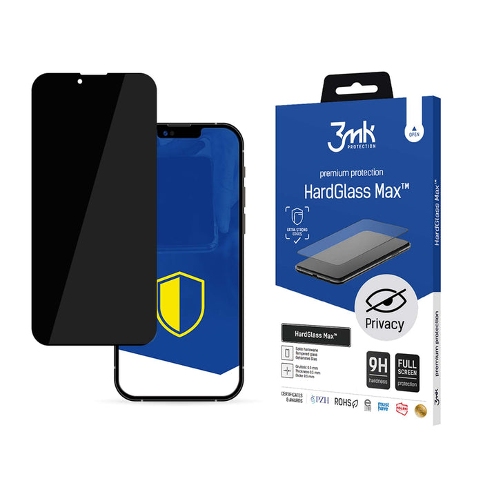 Tempered Glass For iPhone 14 Plus / 13 Pro Max 9H Privacy Anti Spy Series 3mk HardGlass Max Privacy