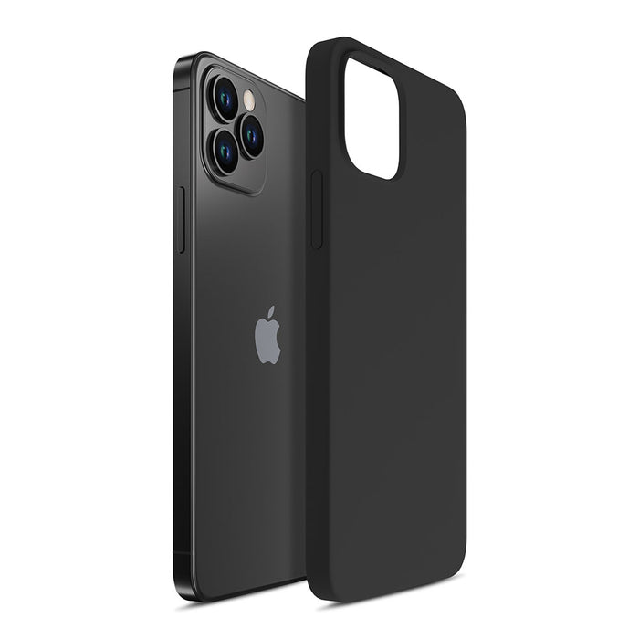 3mk Silicone Case for iPhone 12 Pro Max - black