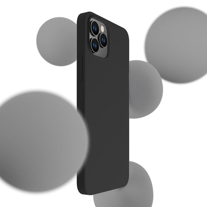 3mk Silicone Case for iPhone 12 Pro Max - black