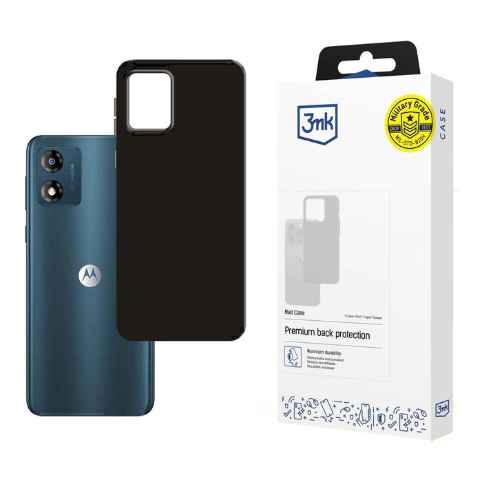 3mk Matt Case for Motorola Moto E13 - black