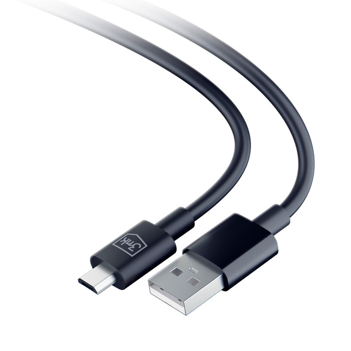 3mk Hyper Cable USB-A / micro USB 5V 2.4A 1.2m - black