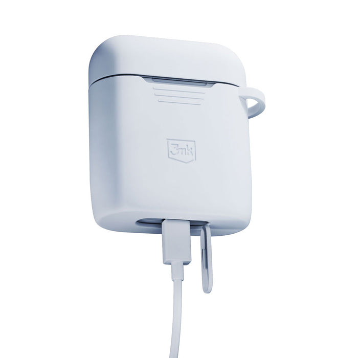 3mk Silicon AirPods Case for AirPods 2 - white