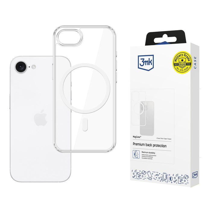 3mk MagCase Case for Apple iPhone 16e / SE4 - Transparent