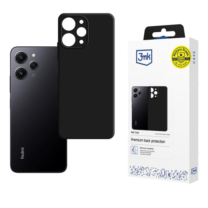 3mk Matt Case for Xiaomi Redmi 12 - black