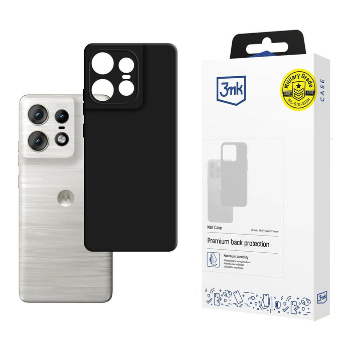 3mk Matt Case for Motorola Edge 50 Pro - Black