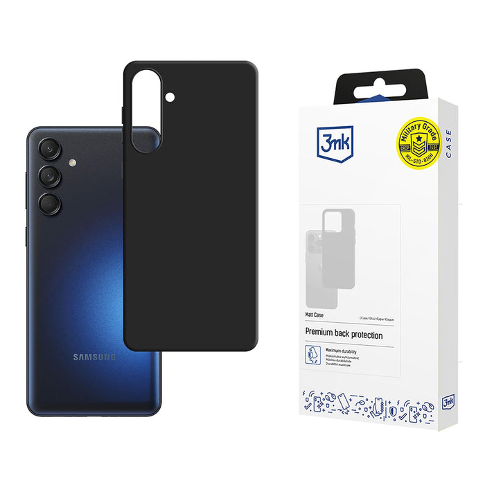 3mk Matt Case for Samsung Galaxy M55 - Black