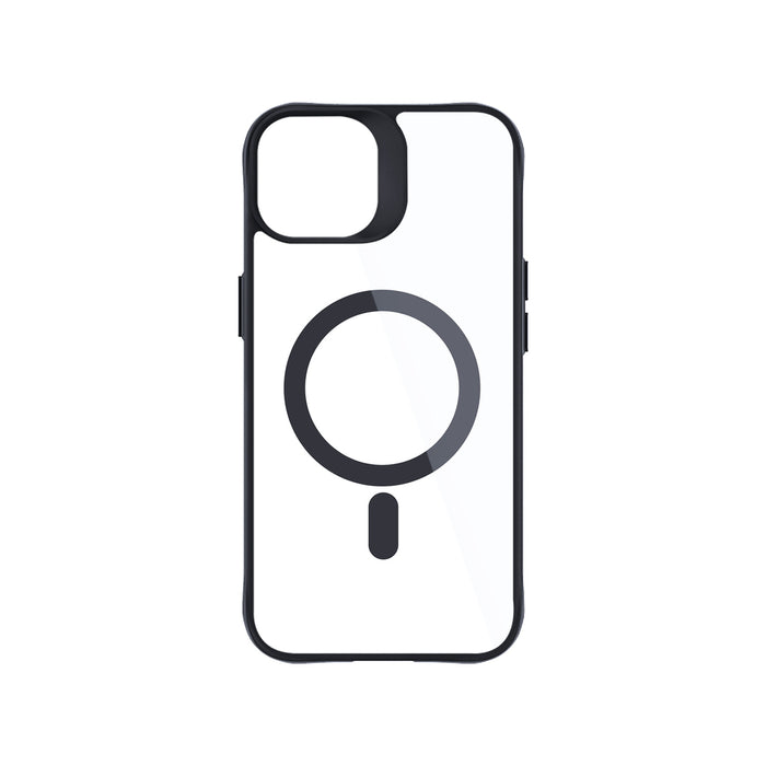 3mk Satin Armor MagCase with MagSafe for iPhone 13 / 14 - Transparent with Black Frame