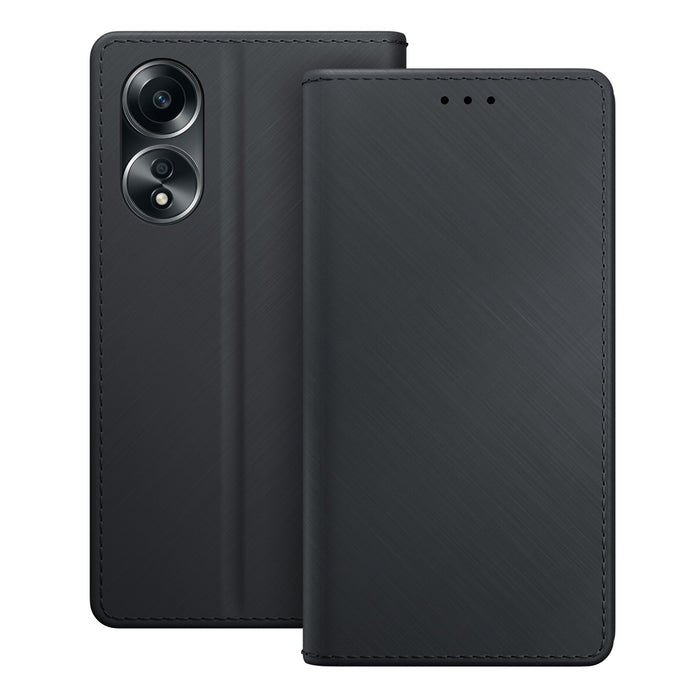 3mk Wallet Case for Oppo A58 4G - Black