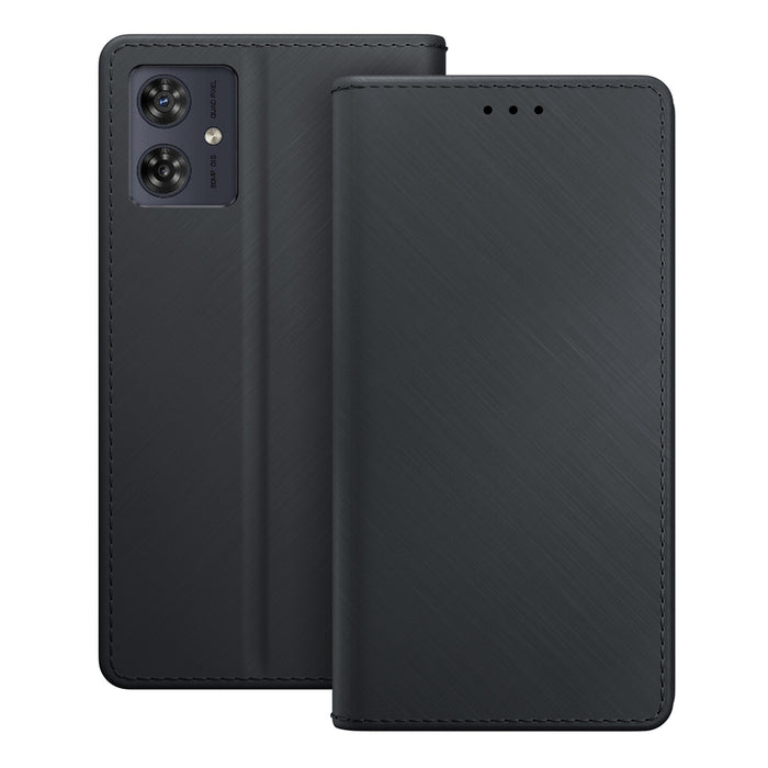3mk Wallet Case with Flip for Motorola Moto G54/Power Edition - Black