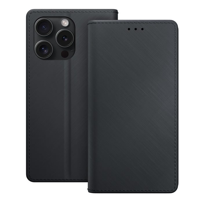 3mk Wallet Case for iPhone 15 Pro Max - Black