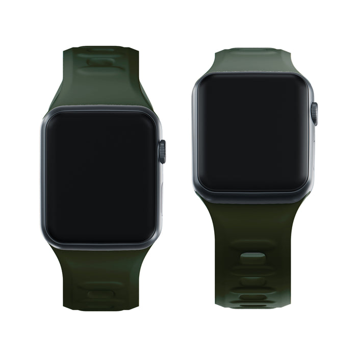 3mk Silicone Watch Strap for Apple Watch 38 / 40 / 41 mm - green