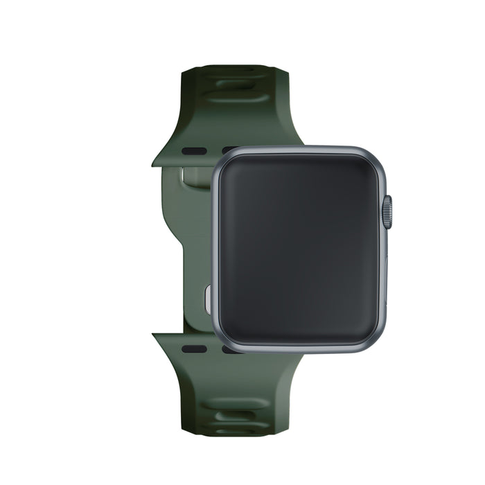 3mk Silicone Watch Strap for Apple Watch 38 / 40 / 41 mm - green
