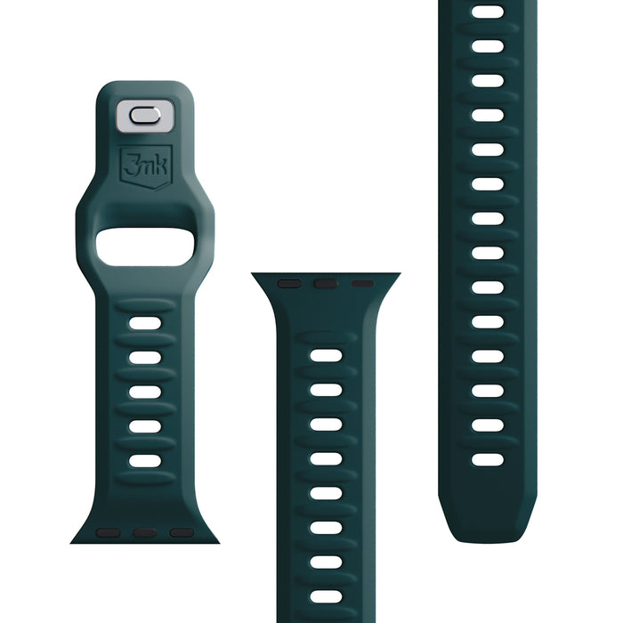 3mk Silicone Watch Strap for Apple Watch 38 / 40 / 41 mm - green