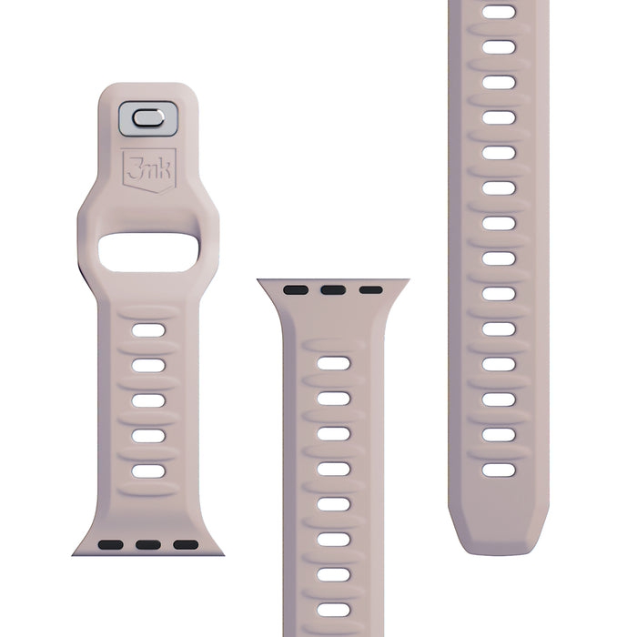 3mk Silicone Watch Strap for Apple Watch 38 / 40 / 41 mm - beige