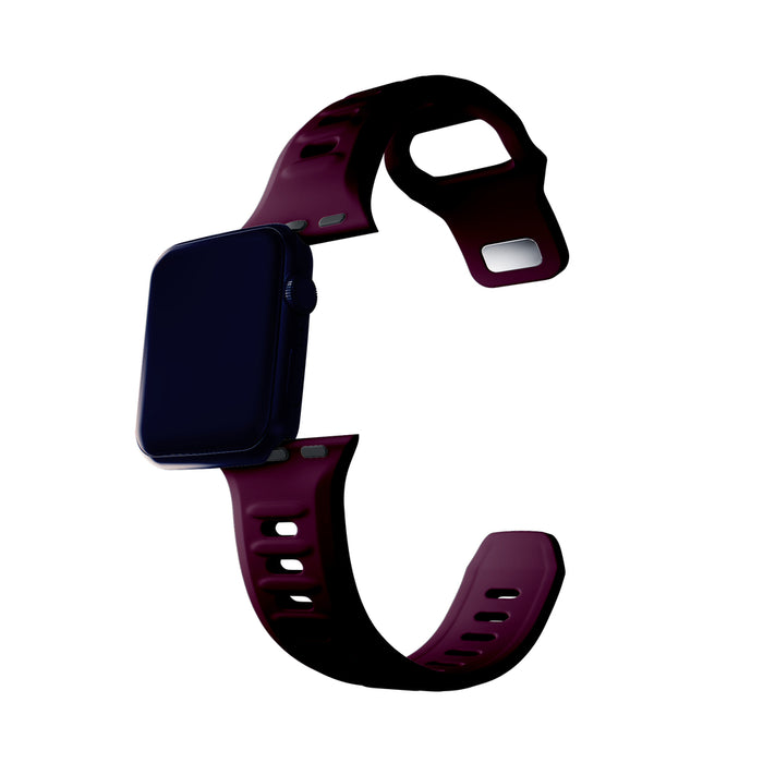 3mk Silicone Watch Strap for Apple Watch 38 / 40 / 41 mm - Burgundy