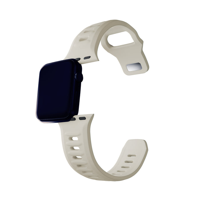 3mk Silicone Watch Strap for Apple Watch 38/40/41 mm - white