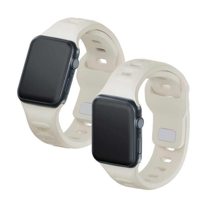 3mk Silicone Watch Strap for Apple Watch 38/40/41 mm - white