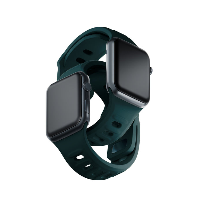3mk Silicone Watch Strap for Apple Watch 42 / 44 / 45 / 49 mm - green