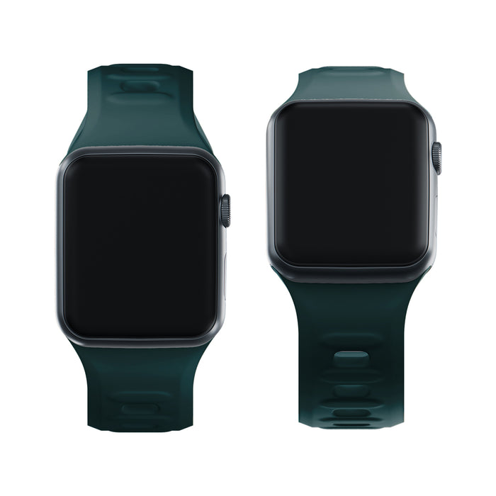 3mk Silicone Watch Strap for Apple Watch 42 / 44 / 45 / 49 mm - green