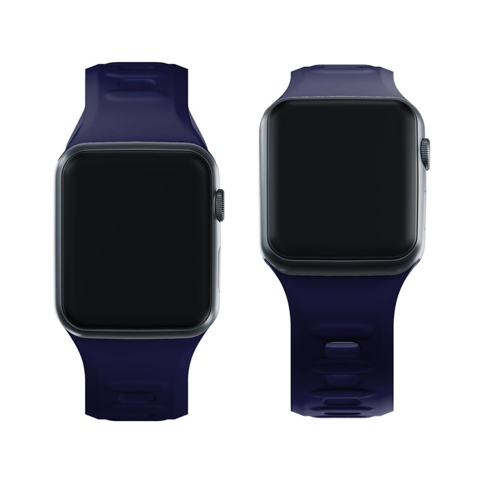 3mk Silicone Watch Strap for Apple Watch 42 / 44 / 45 / 49 mm - blue