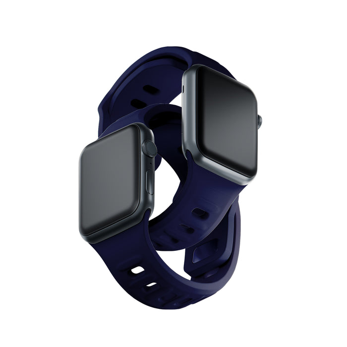 3mk Silicone Watch Strap for Apple Watch 42 / 44 / 45 / 49 mm - blue