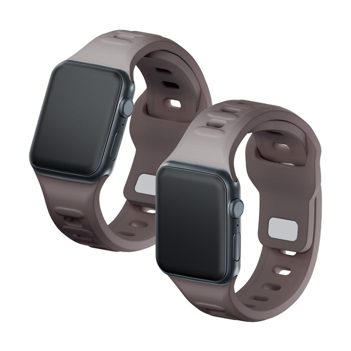 3mk Silicone Watch Strap for Apple Watch 42 / 44 / 45 / 49 mm - brown
