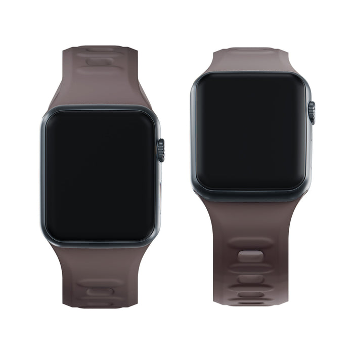 3mk Silicone Watch Strap for Apple Watch 42 / 44 / 45 / 49 mm - brown