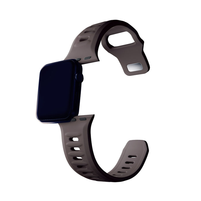 3mk Silicone Watch Strap for Apple Watch 42 / 44 / 45 / 49 mm - brown