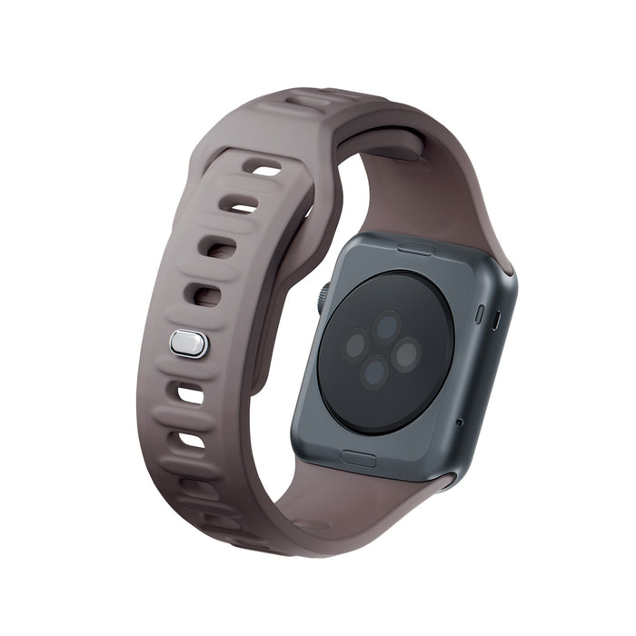 3mk Silicone Watch Strap for Apple Watch 42 / 44 / 45 / 49 mm - brown