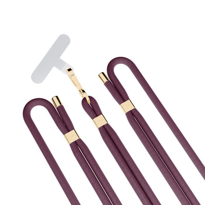 Smartphone lanyard 3mk EasyClip Elite - burgundy