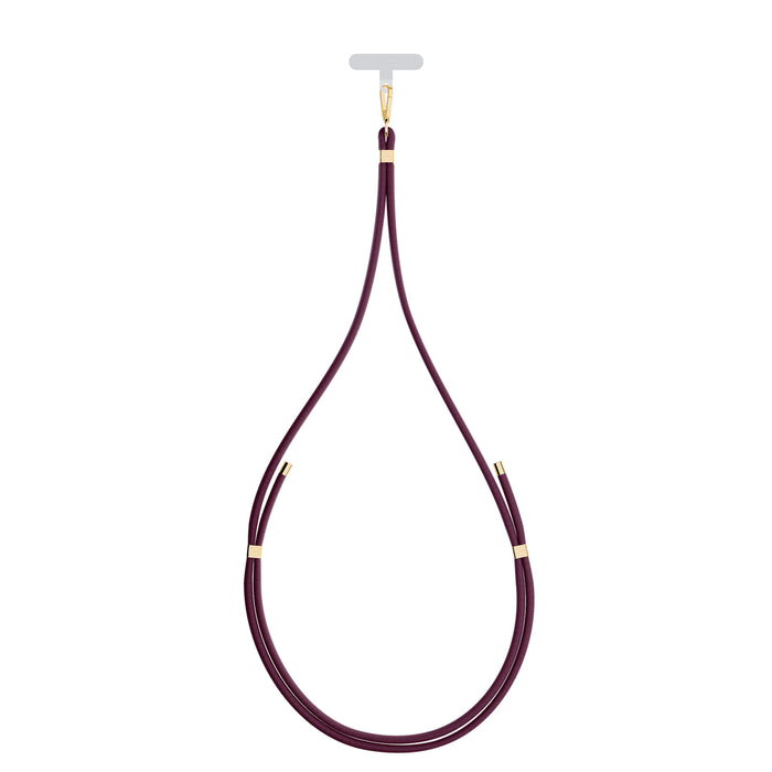Smartphone lanyard 3mk EasyClip Elite - burgundy