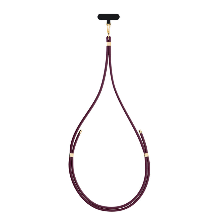 Smartphone lanyard 3mk EasyClip Elite - burgundy