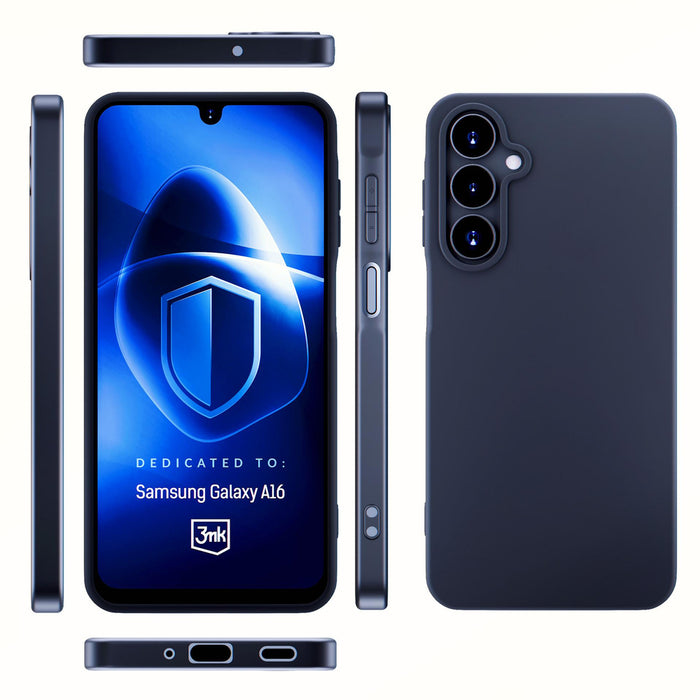 3mk Matt Case for Samsung Galaxy A16 - Black