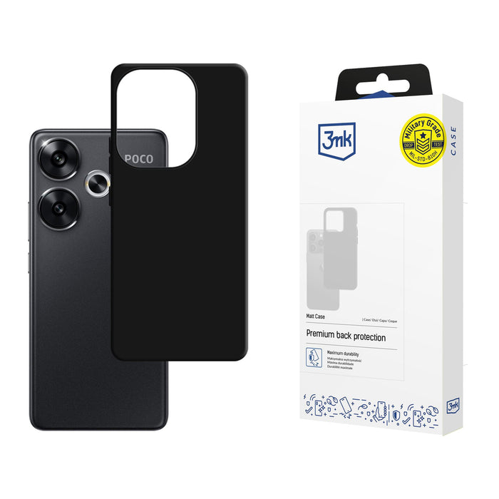 3mk Matt Case for Xiaomi Poco F6 - black