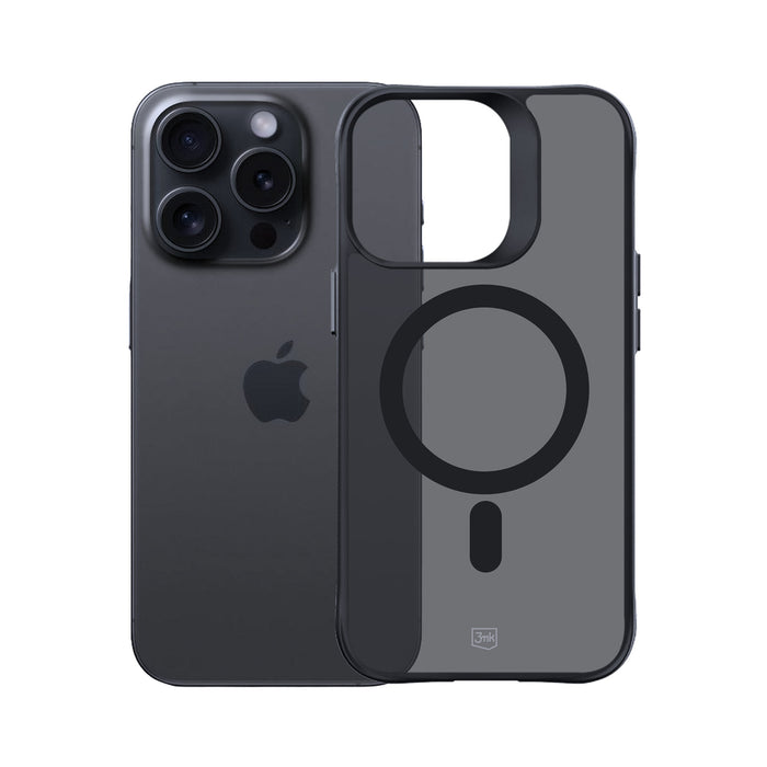 3mk Smoke MagCase with MagSafe for iPhone 15 Pro - Semi-transparent